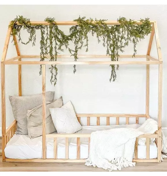 Montessori House Bed with Rails / Size Full