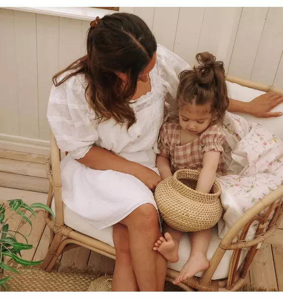 Dreaming of Paradise Toddler Duvet Set- Ivory