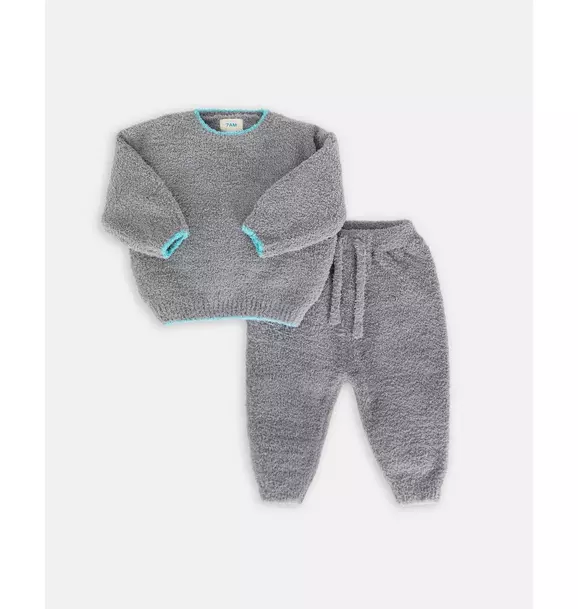 Boxy Sweater Fuzzy - Gris