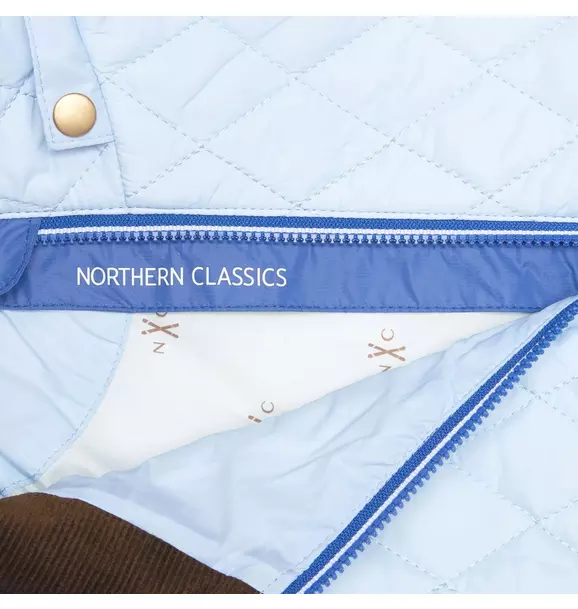 Women's - Cloud Blue Quilted Puffer Coat