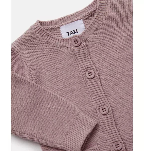 Long Sleeve Ribbed Romper - Ash Rose