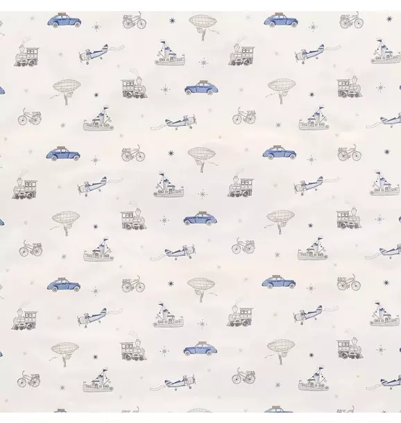 Transit Treasures Crib Sheet - Blue