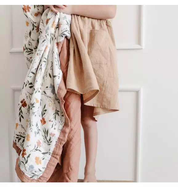 Bamboo Rayon Muslin 4-Layer Quilt Fleurs