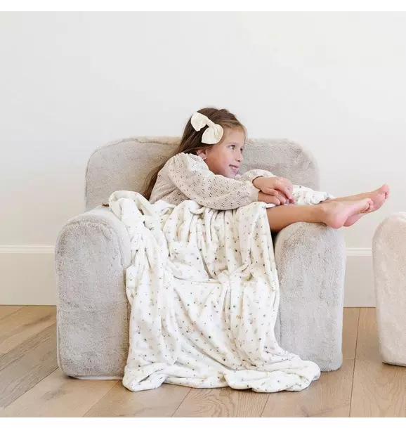 Snuggle Up Faux Fur Chair Buff