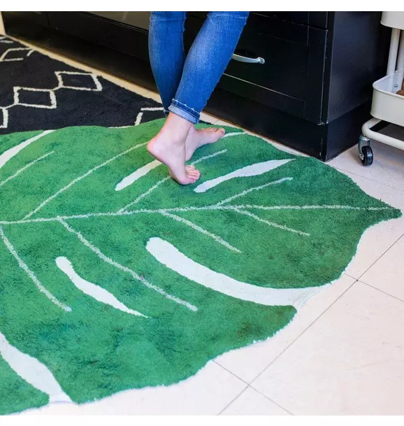 Washable Rug Monstera Leaf