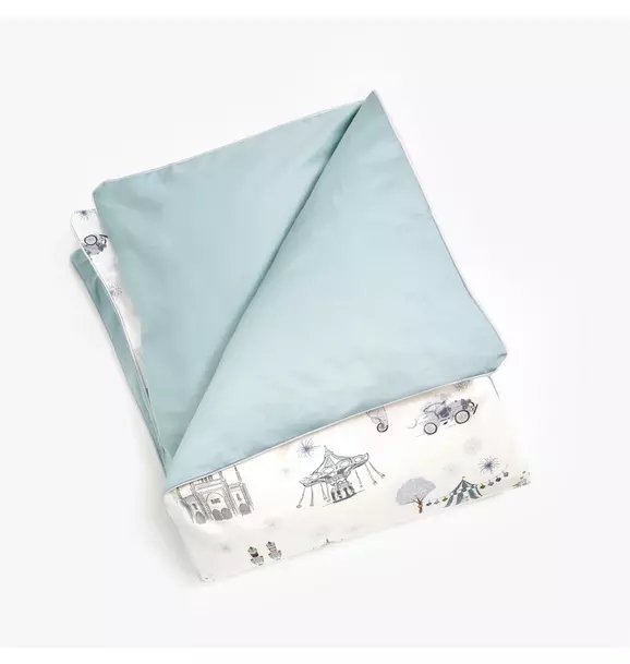 Adventures in Wonderland Baby Duvet Set - Aqua