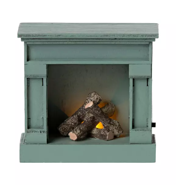 Fireplace, Mouse - Blue