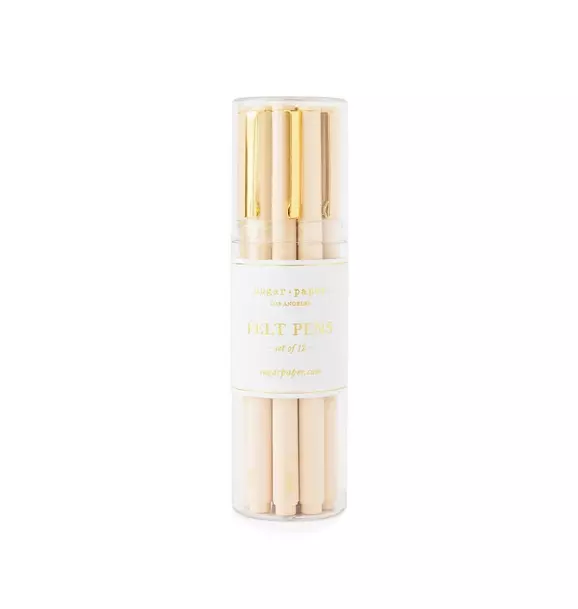 Bulk Felt Pen Set, Pale Pink