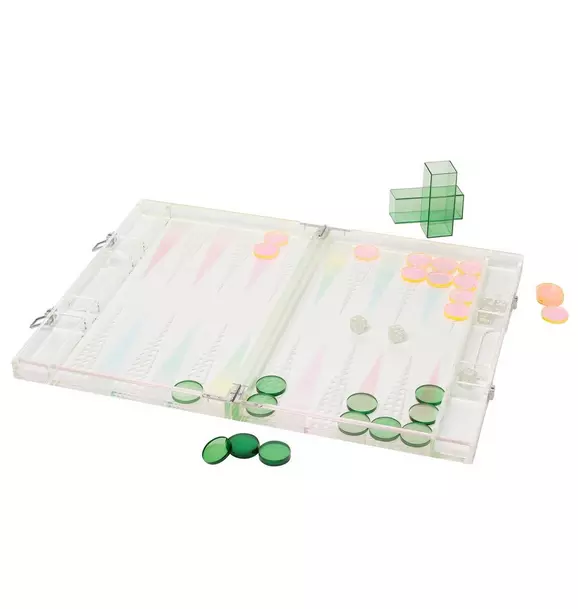 Lucite Backgammon - Ombre Sherbert