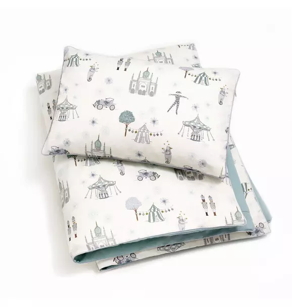 Adventures in Wonderland Toddler Duvet Set - Aqua