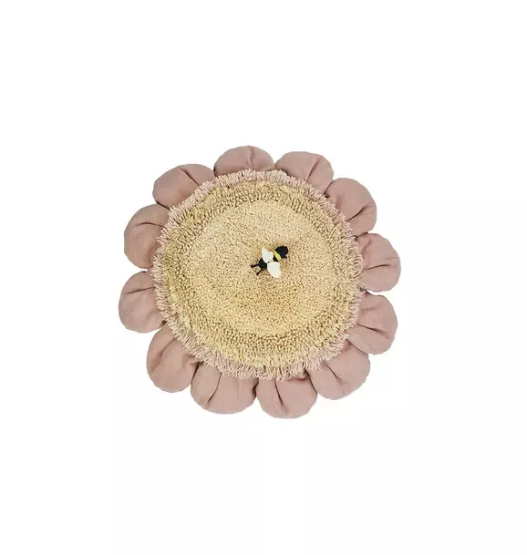 Floor Cushion Pink Daisy