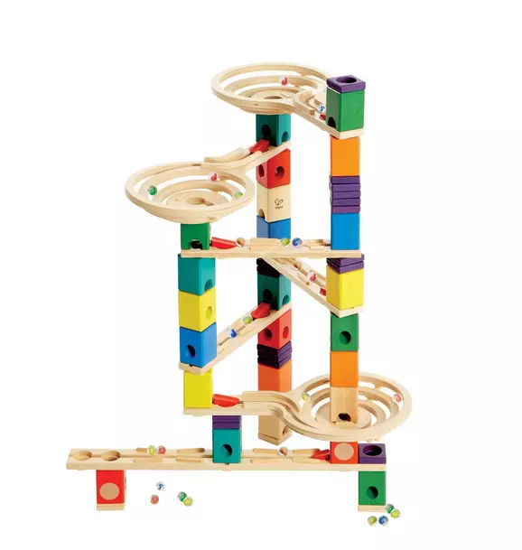 Quadrilla Wooden Marble Run Construction: Vertigo - 134 pcs