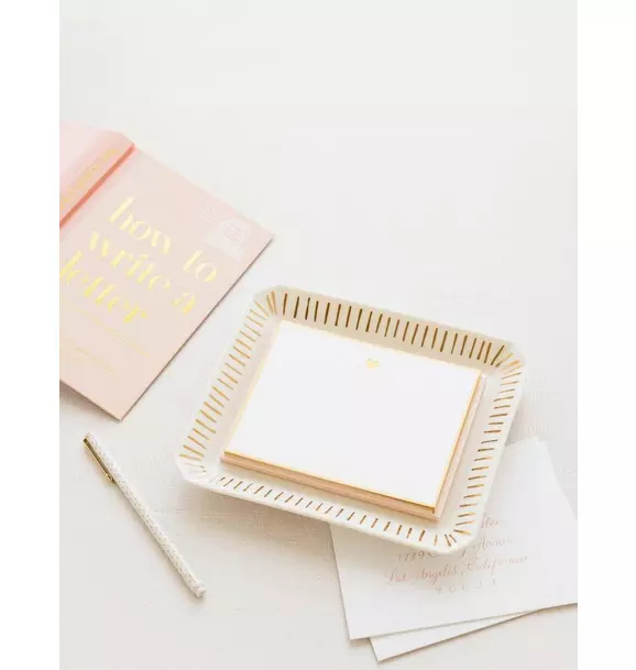 Trinket Tray, Large Ticking Stripe