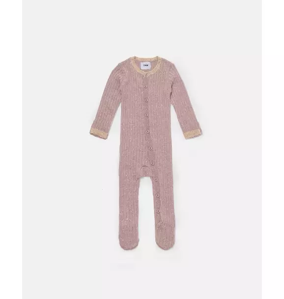 Long Sleeve Jumpsuit Footie - Hug Me - Ash Rose