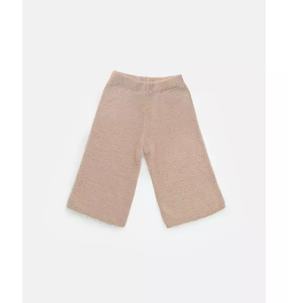 Wide Pants Fuzzy - Pecan