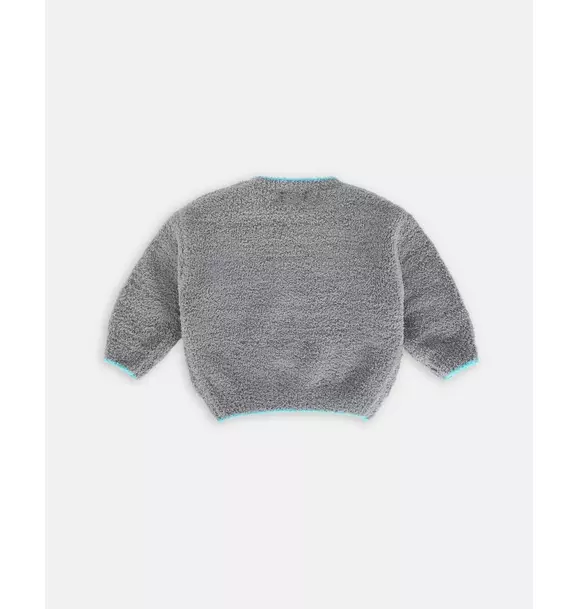 Boxy Sweater Fuzzy - Gris