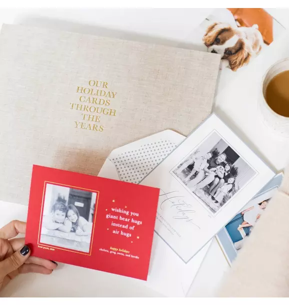 Holiday Card Book, Flax