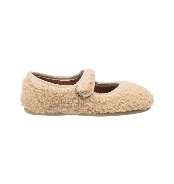 Shearling Mary Jane Beige