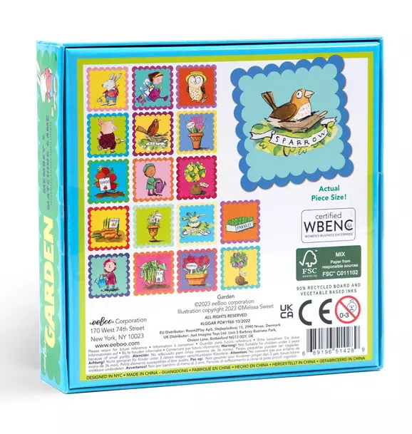 Memory & Matching Game: Garden Little Square