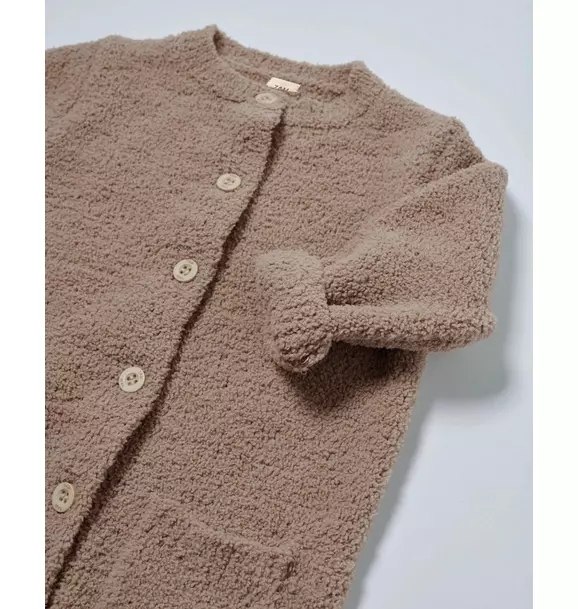 Long Sleeve Jumpsuit Fuzzy - Taupe