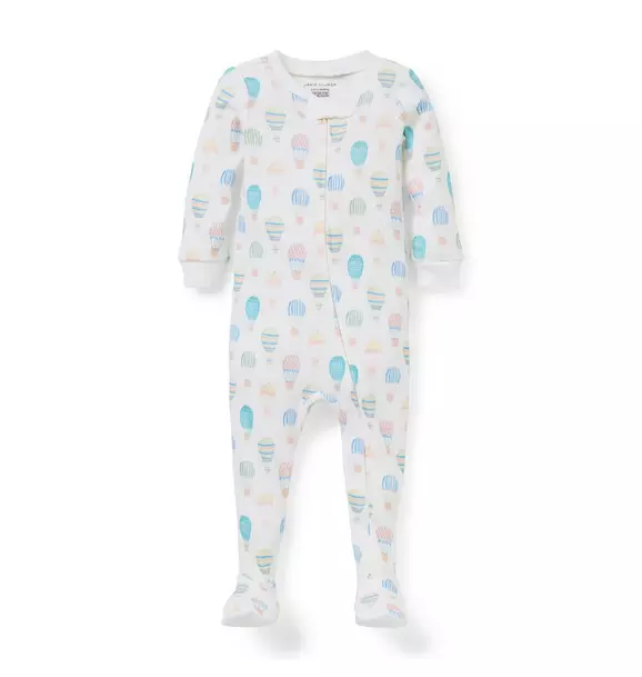 Baby Good Night Footed Pajama In Hot Air Balloon