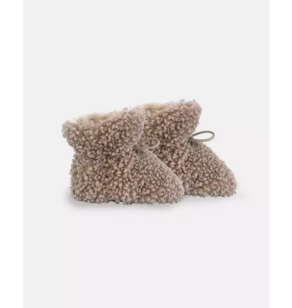 Baby Booties - Teddy - Oatmeal Teddy