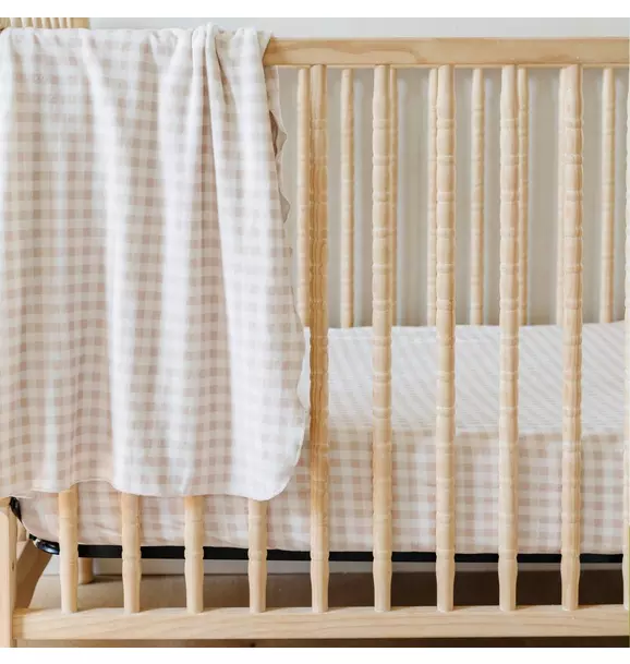 Gingham Crib Sheet
