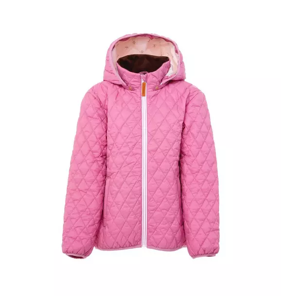 Women's - Rose Pink Quilted Puffer Coat