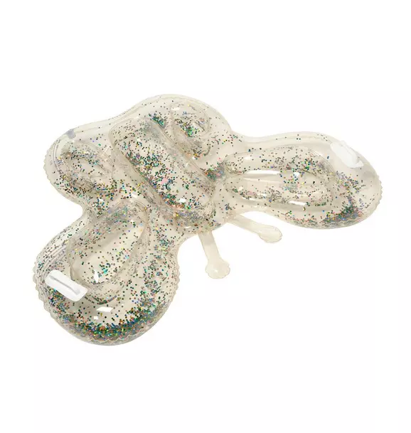 Kids Lie-On Float: Butterfly Cotton Candy - Glitter