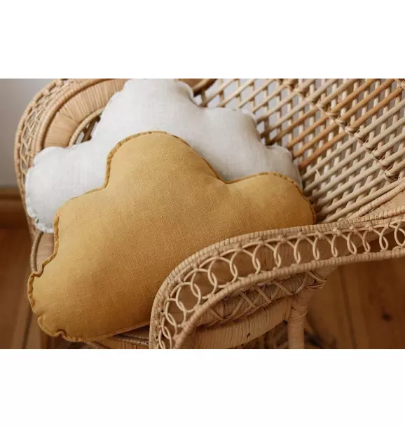 Linen “Mango” Cloud Pillow