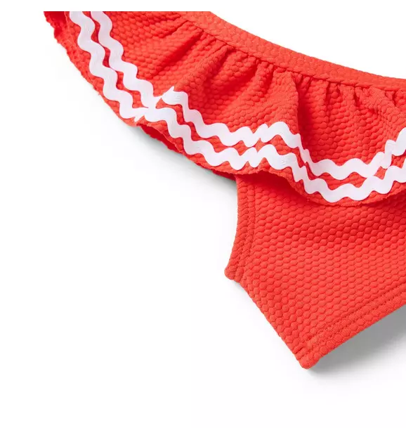 Recycled Ric Rac Ruffle 2-Piece Swimsuit