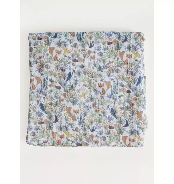 Foxy Forest Shawl Blanket