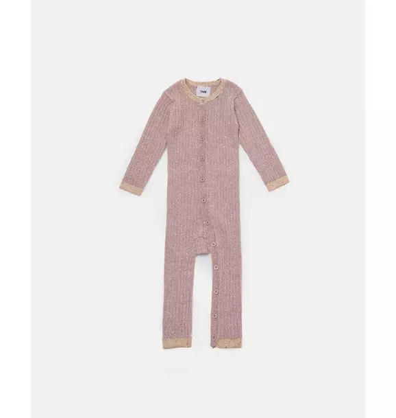 Long Sleeve Jumpsuit - Hug Me - Ash Rose