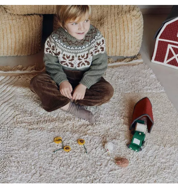 Washable Play Rug Farm Fields