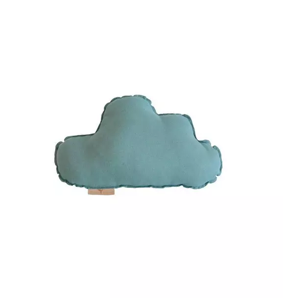 Linen “Eye of the Sea” Cloud Pillow