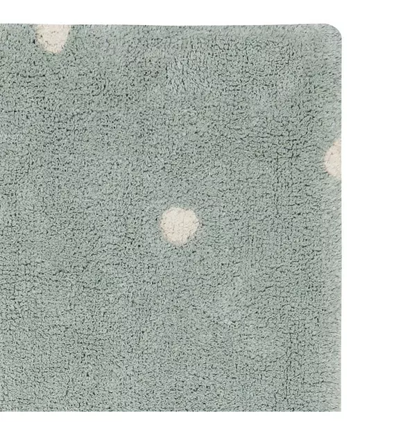 Washable Rug Mini Dot Blue Sage