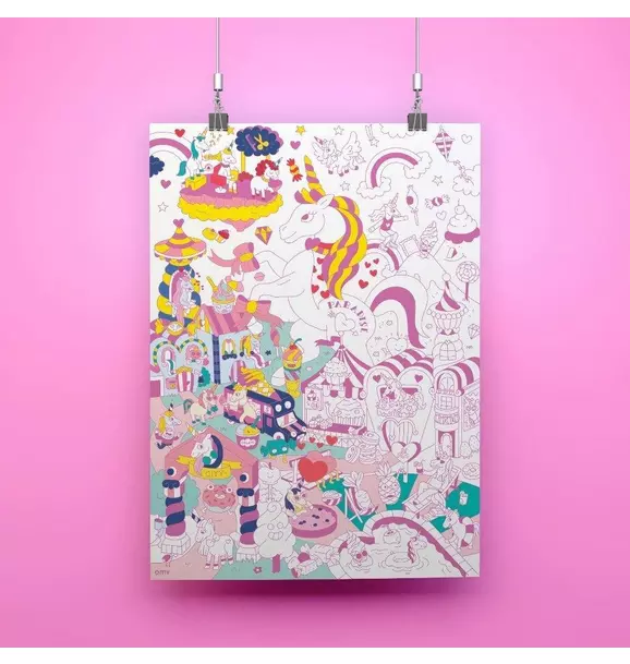 Giant Coloring Poster Unicorn