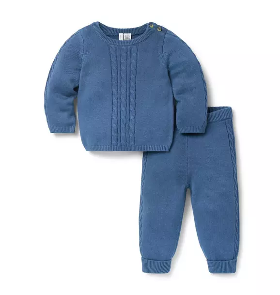 Baby Cable Knit Matching Set