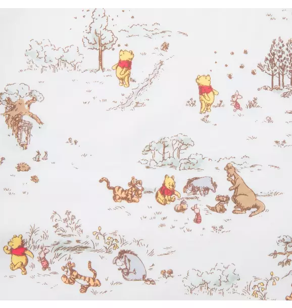 Disney Winnie The Pooh Toile Baby Blanket