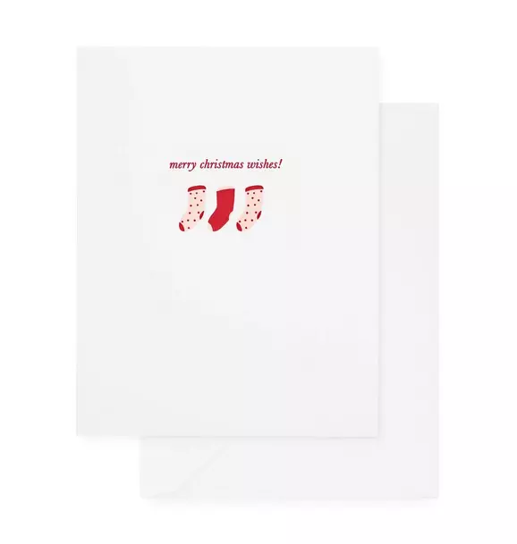 Christmas Stocking Holiday Card