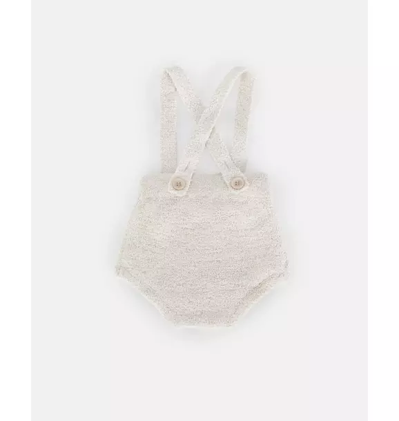 Suspender Bloomers Fuzzy - Ecru