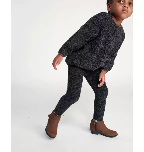 Leggings Fuzzy - Black Melange