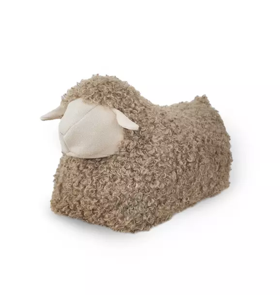 Baa Baa Sheep Taupe Pouf