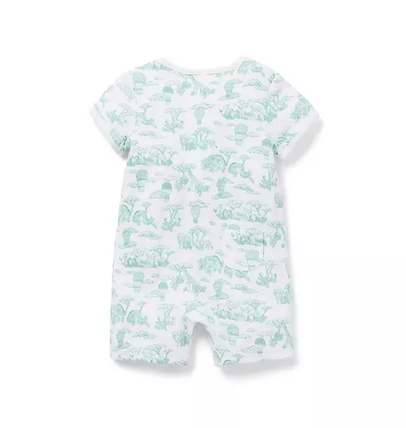 Baby Safari Toile Romper