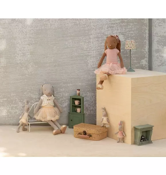 Bunny size 3, Chocolate brown - Ballet suit and skirt rose