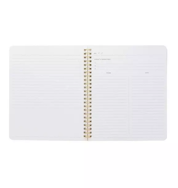 Work/Life Notebook, Grey Stripe