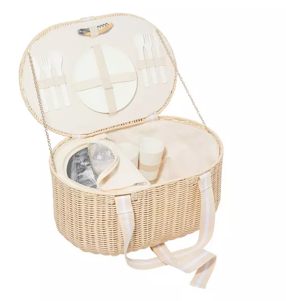 Large Picnic Basket: Le Weekend Natural