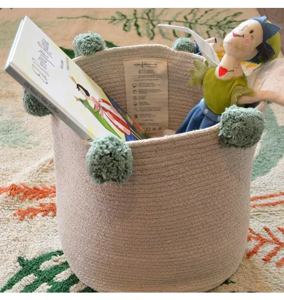 Basket Bubbly Natural-Green