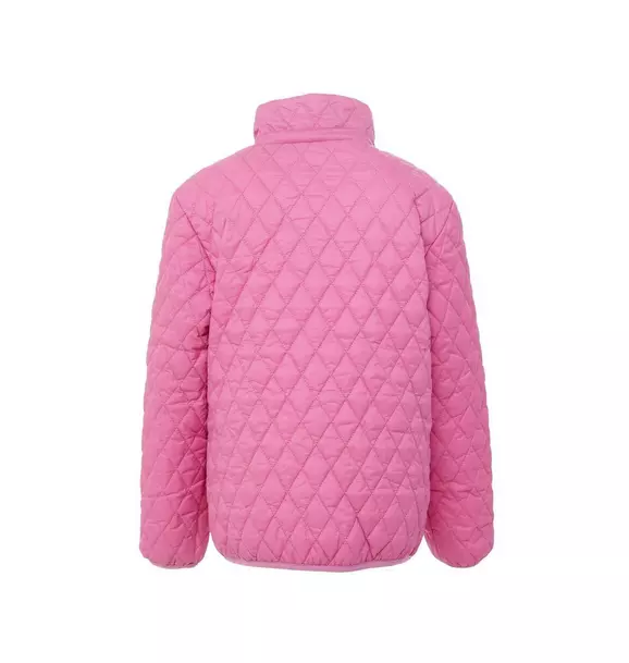 Rose Pink Quilted Puffer Coat