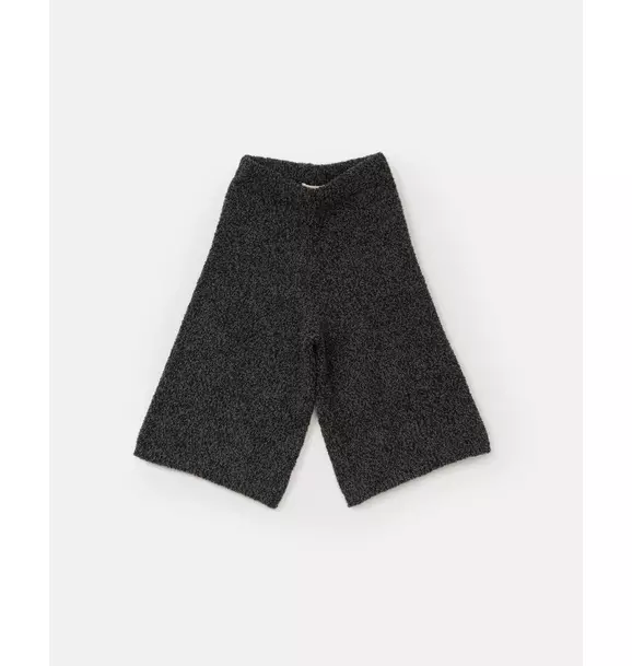 Wide Pants Fuzzy - Black Melange